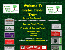 Tablet Screenshot of bartonfieldstrust.org.uk